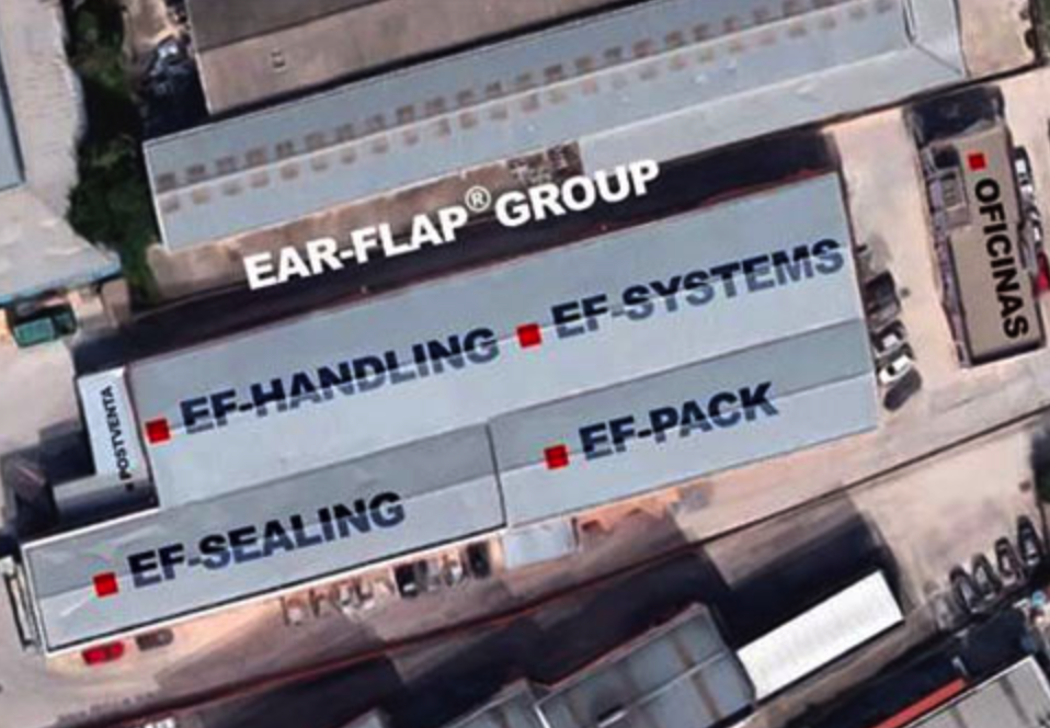 Vista aérea de las instalaciones de Ear Flap en Barcelona, Catalunya.