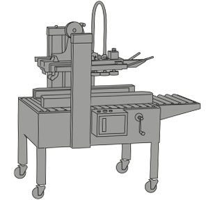 Icono de precintadora, cerradora semiautomática de cajas P15