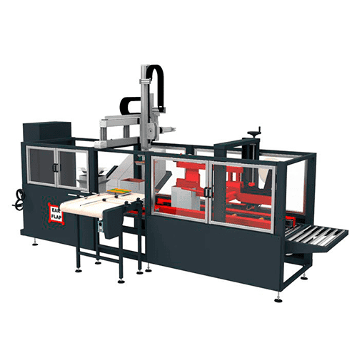 Sistema de formado, encajado Pick and Place y cerrado de cajas automático monobloque BPP500