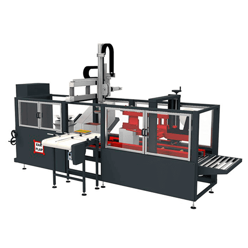 Sistema de formado, encajado Pick and Place y cerrado de cajas automático monobloque BPP500