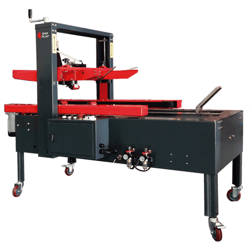 Cerradora semiautomática de cajas monoformato en un solo bloque con formado semiautomático de cajas modelo P15F